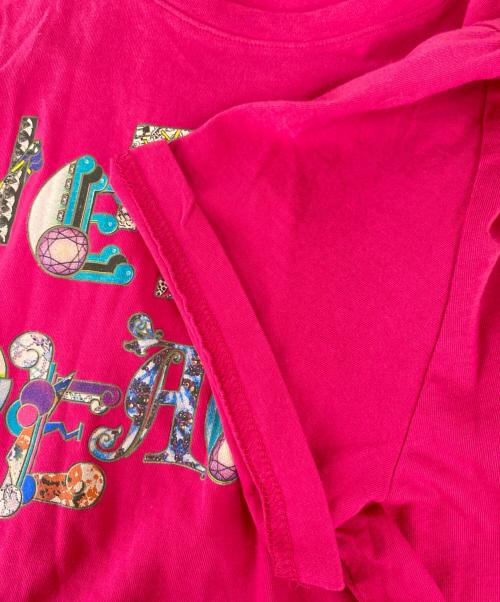 VERSACE JEANS（ヴェルサーチジーンズ）VERSACE JEANS (ヴェルサーチジーンズ) 半袖カットソー ピンク サイズ:Lの古着・服飾アイテム