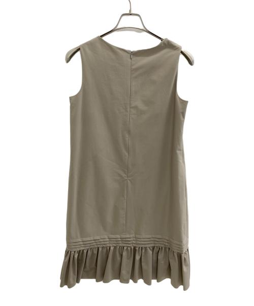 M-premierBLACK（エムプルミエブラック）M-premierBLACK (エムプルミエブラック) ノースリーブ・キャミソールワンピース ベージュ サイズ:38の古着・服飾アイテム