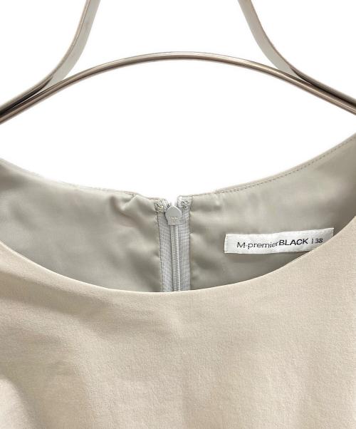 M-premierBLACK（エムプルミエブラック）M-premierBLACK (エムプルミエブラック) ノースリーブ・キャミソールワンピース ベージュ サイズ:38の古着・服飾アイテム