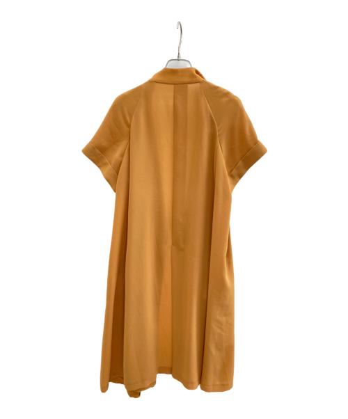 HIROKO KOSHINO（ヒロコ コシノ）HIROKO KOSHINO (ヒロコ コシノ) ドレープコクーンロングベスト オレンジ サイズ:38の古着・服飾アイテム