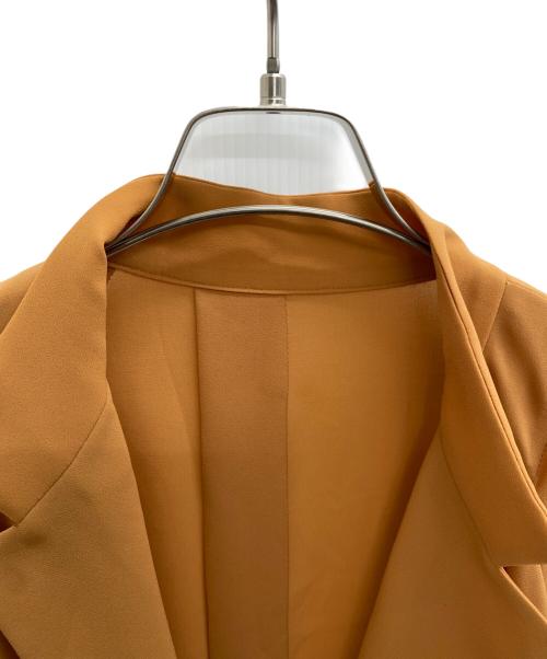 HIROKO KOSHINO（ヒロコ コシノ）HIROKO KOSHINO (ヒロコ コシノ) ドレープコクーンロングベスト オレンジ サイズ:38の古着・服飾アイテム