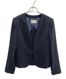 自由区（ジユウク）の古着「ノーカラージャケット」｜ブラック