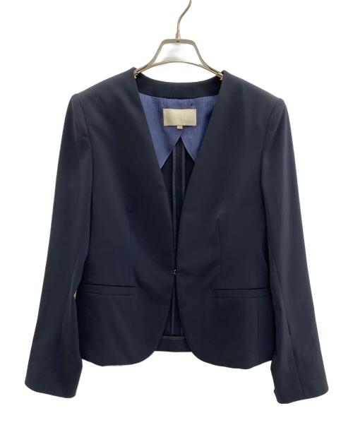 自由区（ジユウク）自由区 (ジユウク) ノーカラージャケット ブラック サイズ:38の古着・服飾アイテム