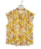 TOMORROW LAND collectionトゥモローランドコレクション）の古着「半袖ブラウス」｜オレンジ