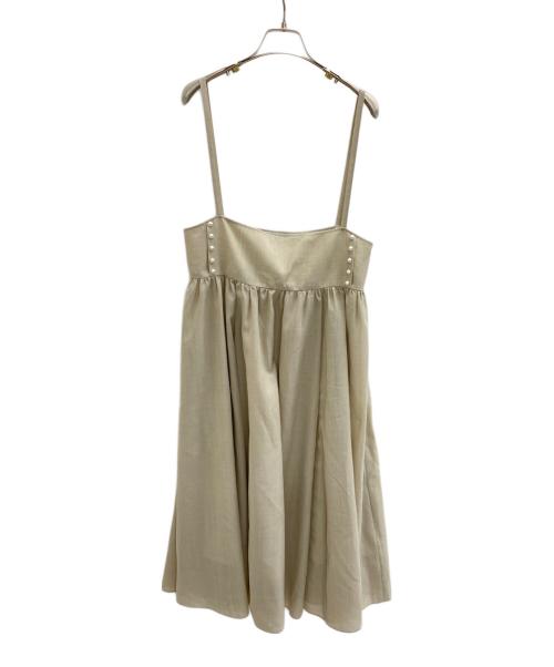 Rene（ルネ）Rene (ルネ) キャミソールワンピース ベージュ サイズ:36の古着・服飾アイテム