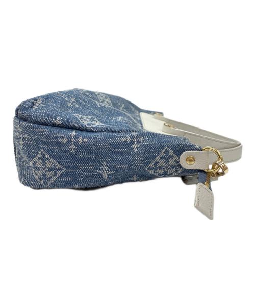 russet（ラシット）russet (ラシット) 2WAYバッグ ブルー×ホワイトの古着・服飾アイテム