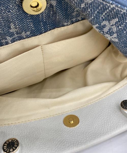 russet（ラシット）russet (ラシット) 2WAYバッグ ブルー×ホワイトの古着・服飾アイテム