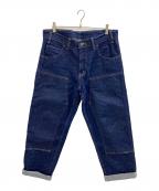 PRISN BLUEプリズンブルース）の古着「ダブルニーペインターパンツ」｜ブルー