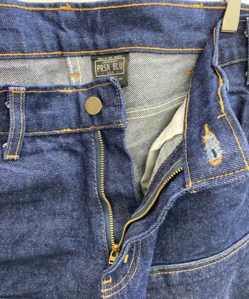 PRISN BLUE（プリズンブルース）PRISN BLUE (プリズンブルース) ダブルニーペインターパンツ ブルー サイズ:ｗ36の古着・服飾アイテム