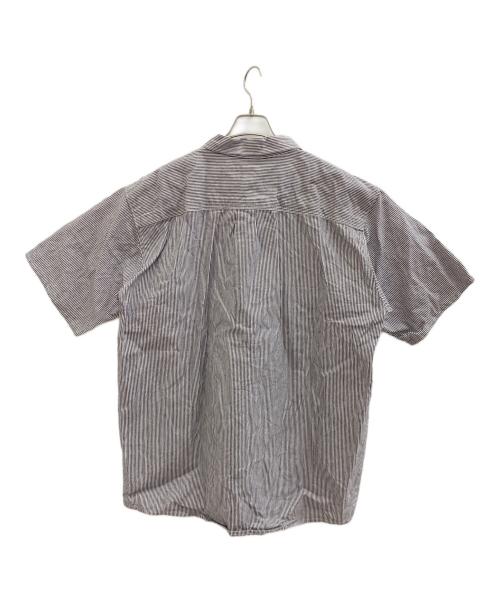 PRSN BLU（プリズンブルー）PRSN BLU (プリズンブルース) ワークシャツ グレー×ホワイト サイズ:SIZE 3の古着・服飾アイテム