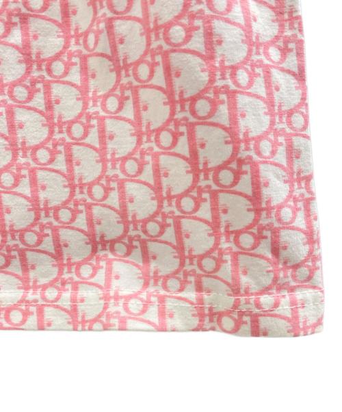 Christian Dior BOUTIQUE（クリスチャン ディオールブティック）Christian Dior BOUTIQUE (クリスチャン ディオールブティック) 半袖カットソー ピンク×ホワイト サイズ:不明の古着・服飾アイテム