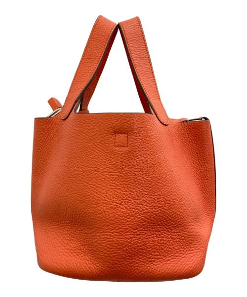 ANNE COQUINE（アンコキーヌ）ANNE COQUINE (アンコキーヌ) 2WAYバッグ オレンジの古着・服飾アイテム