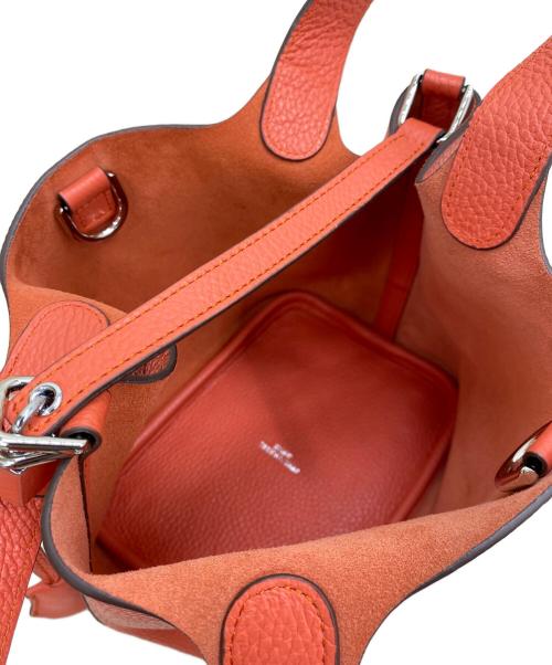 ANNE COQUINE（アンコキーヌ）ANNE COQUINE (アンコキーヌ) 2WAYバッグ オレンジの古着・服飾アイテム