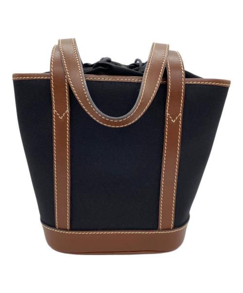 HUNTING WORLD（ハンティングワールド）HUNTING WORLD (ハンティングワールド) トートバッグ ブラック×ブラウンの古着・服飾アイテム