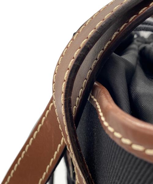 HUNTING WORLD（ハンティングワールド）HUNTING WORLD (ハンティングワールド) トートバッグ ブラック×ブラウンの古着・服飾アイテム