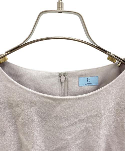 K（ポーター）K (ポーター) 半袖ワンピース グレー サイズ:2の古着・服飾アイテム