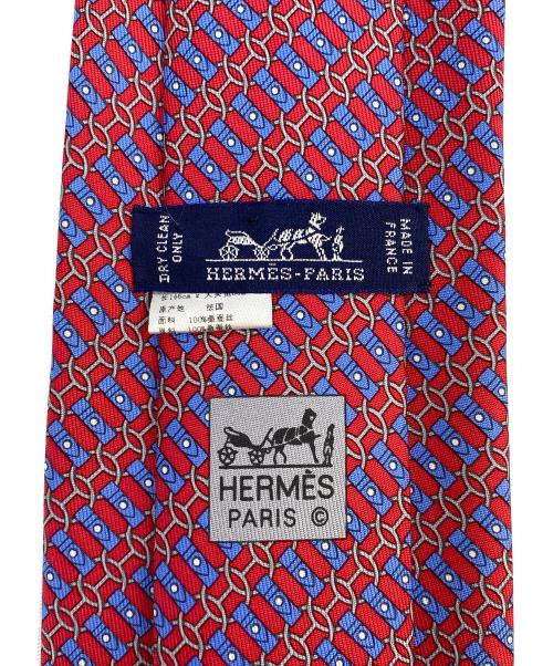 HERMES（エルメス）HERMES (エルメス) ネクタイ レッド サイズ:-の古着・服飾アイテム