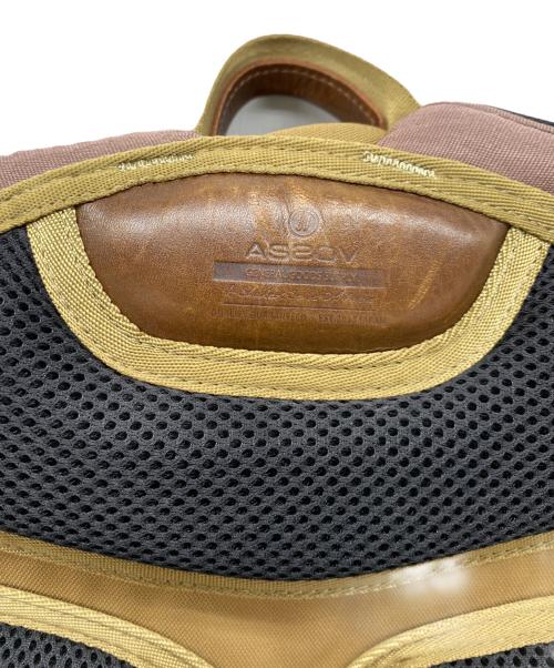 AS2OV（アッソブ）AS2OV (アッソブ) リュック ベージュ×ブラックの古着・服飾アイテム