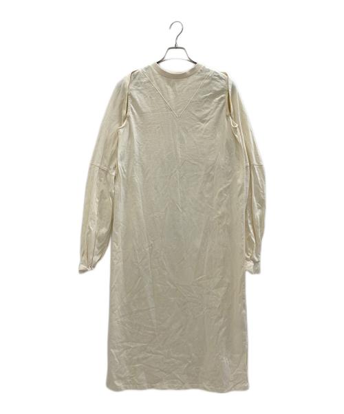 willfully（ウィルフリー）willfully (ウィルフリー) 長袖ワンピース ホワイト サイズ:FREEの古着・服飾アイテム