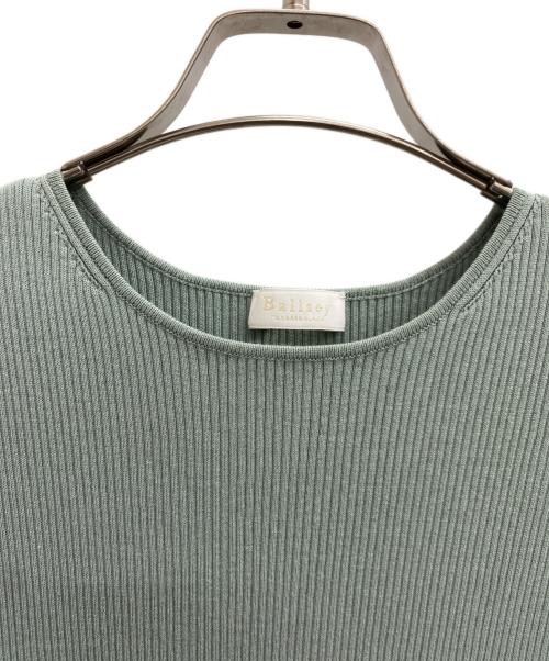 BALLSEY（ボールジィ）BALLSEY (ボールジィ) マテリアルコンビ ノースリーブワンピース グリーン サイズ:36の古着・服飾アイテム