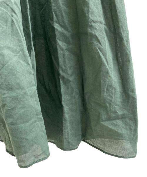 BALLSEY（ボールジィ）BALLSEY (ボールジィ) マテリアルコンビ ノースリーブワンピース グリーン サイズ:36の古着・服飾アイテム