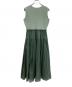 BALLSEY (ボールジィ) マテリアルコンビ ノースリーブワンピース グリーン サイズ:36：5000円