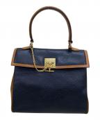 CELINEセリーヌ）の古着「ハンドバッグ」｜ブラック×ブラウン