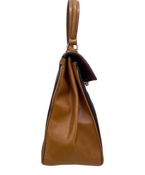 CELINE（セリーヌ）CELINE (セリーヌ) ハンドバッグ ブラック×ブラウンの古着・服飾アイテム