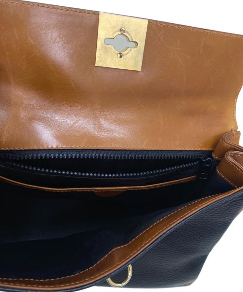 CELINE（セリーヌ）CELINE (セリーヌ) ハンドバッグ ブラック×ブラウンの古着・服飾アイテム