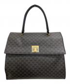 CELINEセリーヌ）の古着「ハンドバッグ」｜ブラック×ブラウン