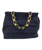 Salvatore Ferragamoサルヴァトーレ フェラガモ）の古着「ハンドバッグ」｜ブラック×ゴールド