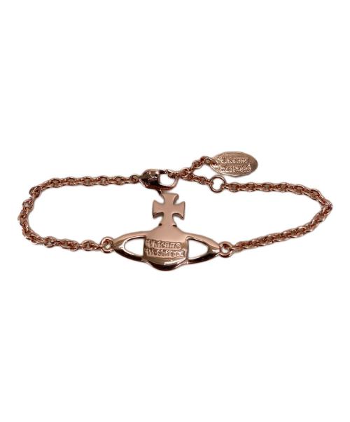 Vivienne Westwood（ヴィヴィアンウエストウッド）Vivienne Westwood (ヴィヴィアンウエストウッド) MAYFAIR BAS RELIEF BRACELET ピンクゴールドの古着・服飾アイテム
