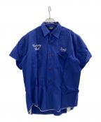 STYLE EYESスタイルアイズ）の古着「ボウリングシャツ」｜ブルー