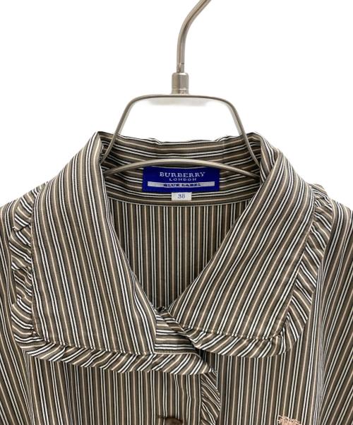 BURBERRY BLUE LABEL（バーバリーロンドンブルーレーベル）BURBERRY BLUE LABEL (バーバリーロンドンブルーレーベル) 半袖ワンピース グレー サイズ:38の古着・服飾アイテム