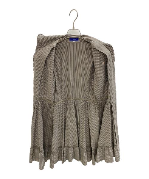 BURBERRY BLUE LABEL（バーバリーロンドンブルーレーベル）BURBERRY BLUE LABEL (バーバリーロンドンブルーレーベル) 半袖ワンピース グレー サイズ:38の古着・服飾アイテム