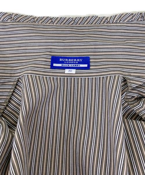BURBERRY BLUE LABEL（バーバリーロンドンブルーレーベル）BURBERRY BLUE LABEL (バーバリーロンドンブルーレーベル) 半袖ワンピース グレー サイズ:38の古着・服飾アイテム