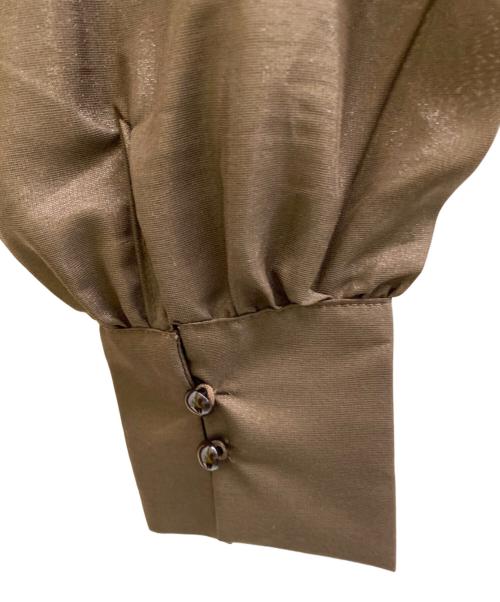 Noble（ノーブル）Noble (ノーブル) 長袖ワンピース ブラウン サイズ:FREEの古着・服飾アイテム