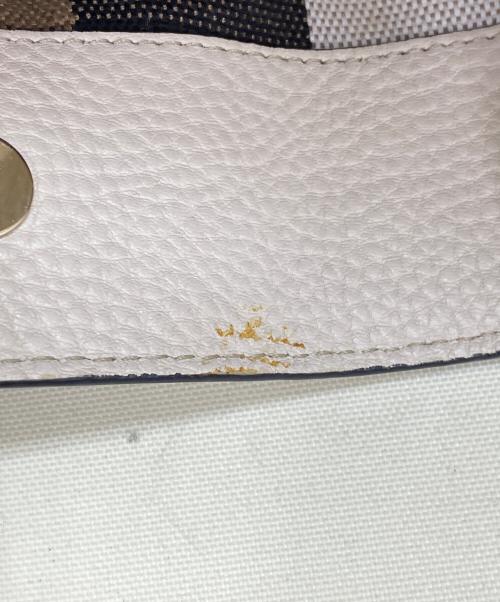 BURBERRY（バーバリー）BURBERRY (バーバリー) トートバッグ アイボリーの古着・服飾アイテム