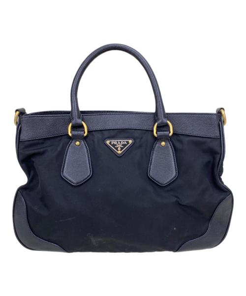 PRADA（プラダ）PRADA (プラダ) 2WAYバッグ ブラックの古着・服飾アイテム
