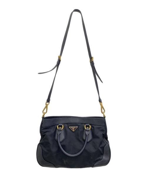 PRADA（プラダ）PRADA (プラダ) 2WAYバッグ ブラックの古着・服飾アイテム