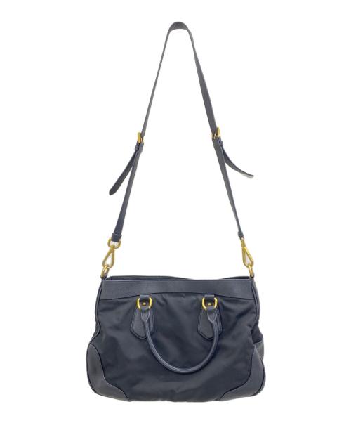 PRADA（プラダ）PRADA (プラダ) 2WAYバッグ ブラックの古着・服飾アイテム