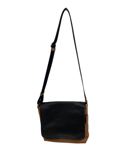 COACH（コーチ）COACH (コーチ) Small Messenger In Sport Calf ブラウン×ブラックの古着・服飾アイテム