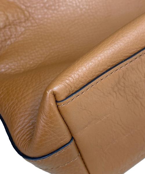 COACH（コーチ）COACH (コーチ) Small Messenger In Sport Calf ブラウン×ブラックの古着・服飾アイテム