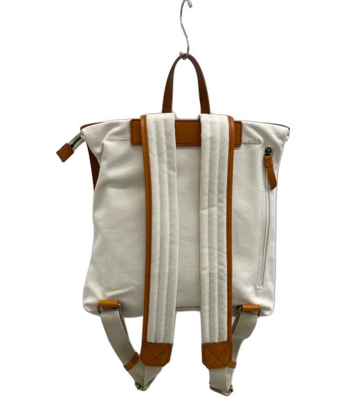 HALEINE（アレンヌ）HALEINE (アレンヌ) リュック ホワイト×ブラウンの古着・服飾アイテム