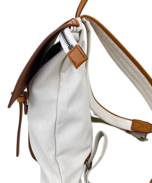 HALEINE（アレンヌ）HALEINE (アレンヌ) リュック ホワイト×ブラウンの古着・服飾アイテム