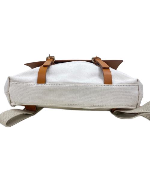 HALEINE（アレンヌ）HALEINE (アレンヌ) リュック ホワイト×ブラウンの古着・服飾アイテム