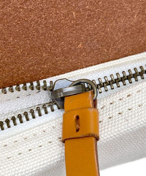 HALEINE（アレンヌ）HALEINE (アレンヌ) リュック ホワイト×ブラウンの古着・服飾アイテム