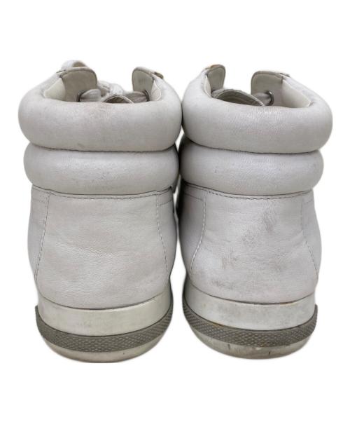 PRADA（プラダ）PRADA (プラダ) ハイカットスニーカー アイボリー サイズ:38.5の古着・服飾アイテム