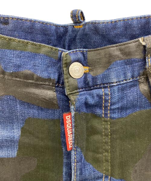 DSQUARED2（ディースクエアード）DSQUARED2 (ディースクエアード) デニムパンツ インディゴ×ブラック サイズ:44の古着・服飾アイテム