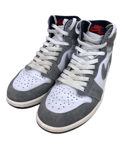 NIKE（ナイキ）NIKE (ナイキ) AIR JORDAN1 Retro High OG ホワイト×グレー サイズ:26cmの古着・服飾アイテム